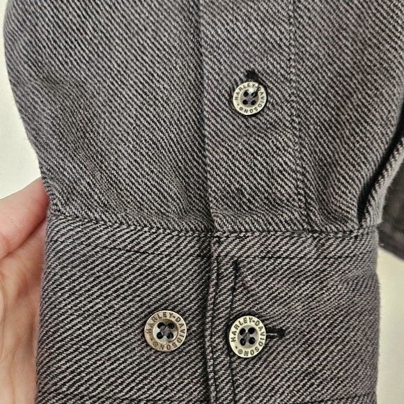 Men's Harley Davidson Button Up Long Sleeve Shirt - Picture 5 of 7
